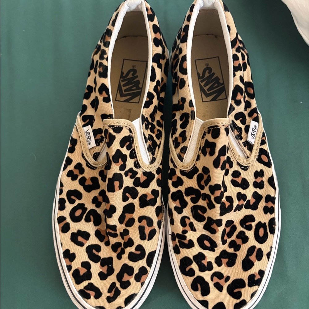Vans Animal Print Slip-On Shoes
